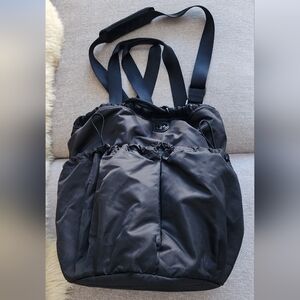 Lululemon Black Nylon Tote Bag